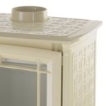 Hergom Shelburne Kaminofen Gusseisen Beige emailliert – Bild 5