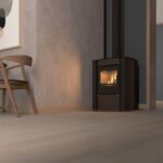 HS Flamingo AMOS Kaminofen Samet Brown – Bild 5