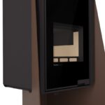 HS Flamingo Deluxe Island Kaminofen Braun – Bild 5