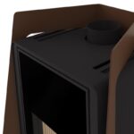 HS Flamingo Deluxe Island Kaminofen Braun – Bild 6