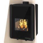 HS Flamingo Deluxe Island Kaminofen Creme – Bild 3