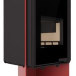 HS Flamingo Deluxe Pulau Kaminofen Rot – Bild 4