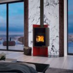 HS Flamingo Deluxe Pulau Kaminofen Rot – Bild 7