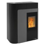 Haas+Sohn HSP 8 Home II 445.08 Pelletofen Perl-Schwarz | Front Perl-Grau – Bild 2