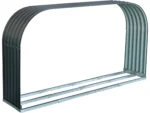 Floraworld Holzunterstand Flachbogen Anthrazit