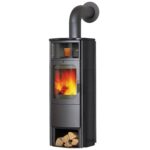 Hark Opera B grande Kaminofen Ofenkacheln Meteorschwarz 5 kW mit Automatik
