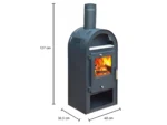 Accente Kaminofen Magna 3.0 (UNI-1963 3.0) Stahl Schwarz 7 kW – Bild 2