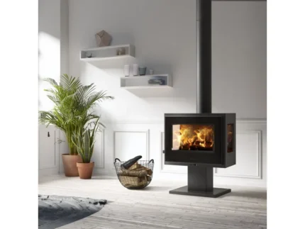 Panadero Loire 3V EcoDesign drei Kaminofen Stahl Schwarz 8 kW