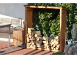 Dobar Kaminholzregal 56090E Kiefernholz 140 cm x 50 cm x 143 cm – Bild 6