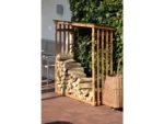 Dobar Kaminholzregal 56090E Kiefernholz 140 cm x 50 cm x 143 cm – Bild 5