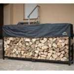 ShelterLogic Kaminholzregal mit Wetterschutz 239 cm x 36 cm