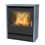 Fireplace Rönky Kaminofen Speckstein Schwarz 9,5 kW mit Automatik