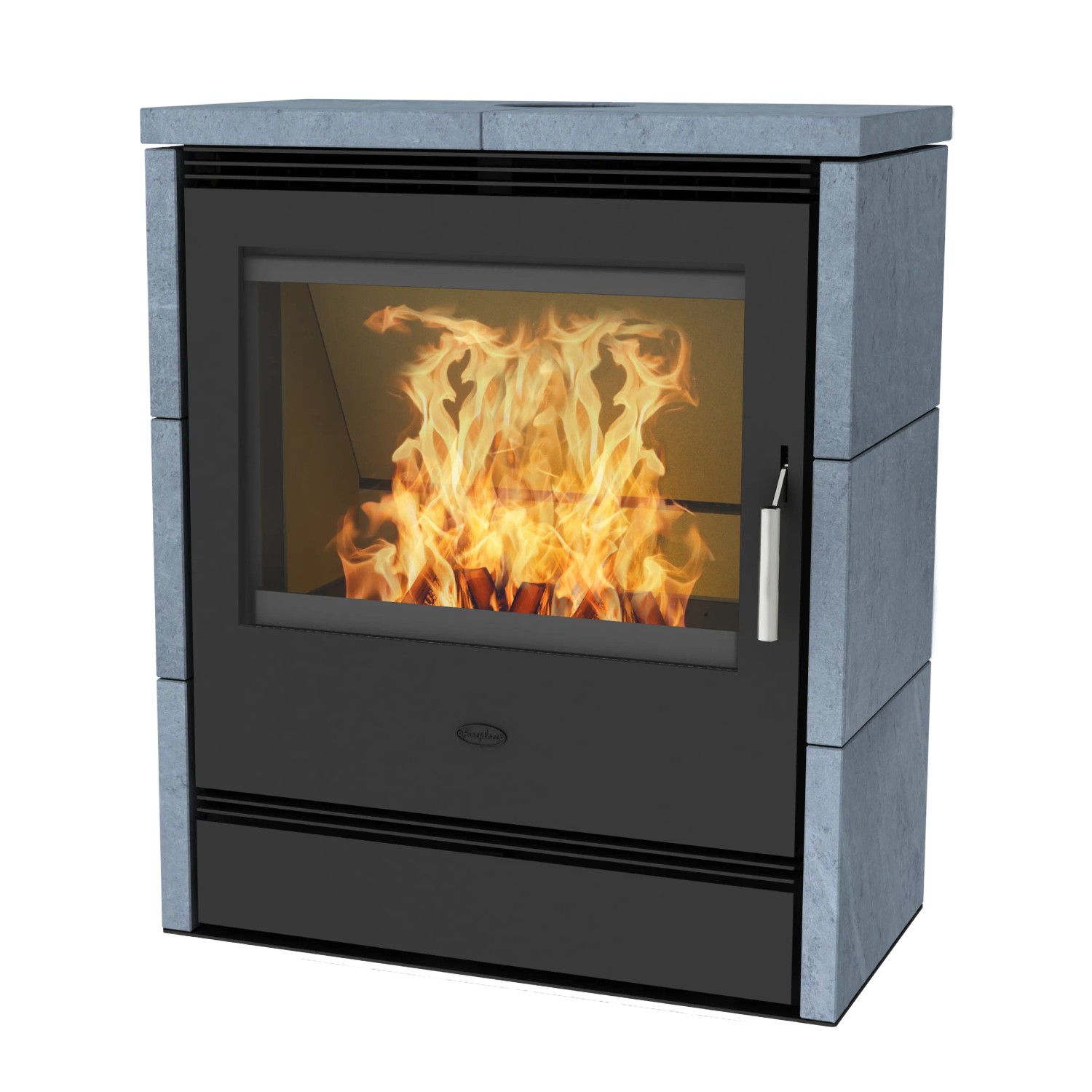 Fireplace Rönky Kaminofen Speckstein Schwarz 9,5 kW mit Automatik Fireplace Rönky Kaminofen Speckstein Schwarz 9,5 kW mit Automatik