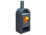 Accente Kaminofen Magna 3.0 (UNI-1963 3.0) Stahl Schwarz 7 kW