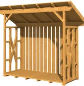 Skan Holz Holzunterstand Lars 2 290 x 128 cm Natur