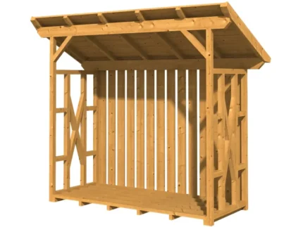 Skan Holz Holzunterstand Lars 2 290 x 128 cm Natur