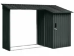 Floraworld Kaminholzregal mit Geräteraum