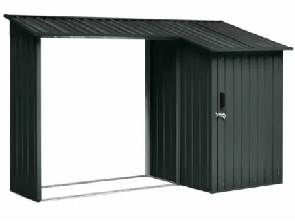 Floraworld Kaminholzregal mit Geräteraum