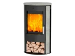 Fireplace Zaria Kaminofen Speckstein Schwarz 6 kW