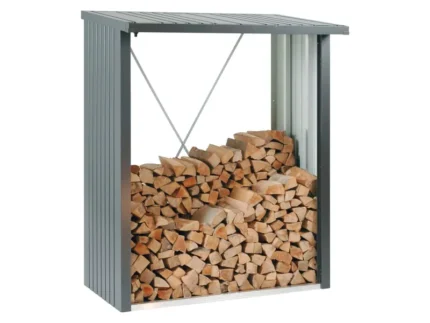 Biohort Kaminholzregal WoodStock 150 Dunkelgrau-Metallic