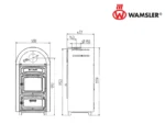 Wamsler Etna Kaminofen Gusseisen Schwarz 9 kW – Bild 3