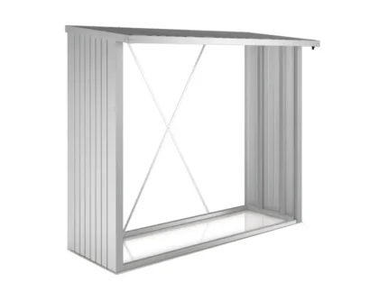 Biohort Kaminholzregal WoodStock 230 Silber-Metallic