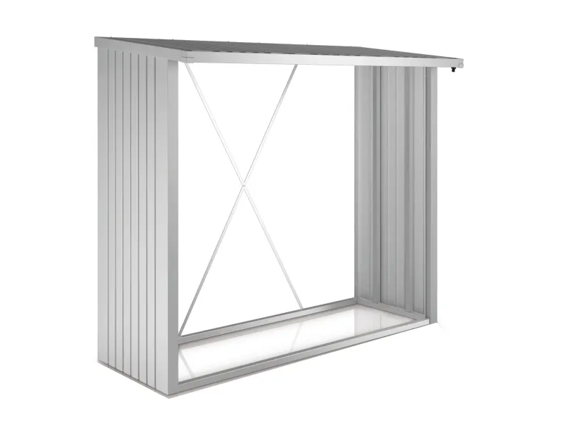 Biohort Kaminholzregal WoodStock 230 Silber-Metallic(6) Biohort Kaminholzregal WoodStock 230 Silber-Metallic