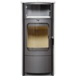 Hark Dauerbrand-Kaminofen Opera-B Schwarz Keramik Cremeweiß 7 kW Autom. EEK: A+