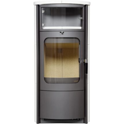 Hark Dauerbrand-Kaminofen Opera-B Schwarz Keramik Cremeweiß 7 kW Autom. EEK: A+