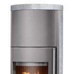 Justus Faro W+ 2.0 Kaminofen Stahl Gussgrau mit Speckstein-Verkleidung – Bild 8