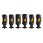 Justus Meva Kaminofen Stahl Schwarz / Topplatte Keramik Bordeauxrot – Bild 6