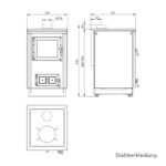 Justus Rustico-50 2.0 Küchenofen Schwarz – Bild 5