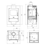 Kaminofen HS Flamingo ESPO 1 Grey – Bild 8