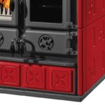 La Nordica Rosetta 5.0 Majolika Küchenofen Bordeaux – Bild 5