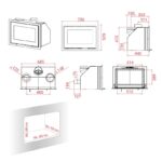 Lotus H470 Kamineinsatz Black Magic / Scharniere links