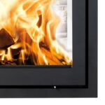 Lotus H570 T Kamineinsatz Farbe Schwarz, Scharniere links – Bild 3