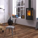 Lotus Liva 8G Kaminofen Schwarz, Rauchabgang oben