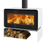 Lotus Living Base Kaminofen Alpin White, Rauchabgang hinten – Bild 2