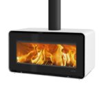 Lotus Living Kaminofen Alpina White, Rauchabgang oben – Bild 2