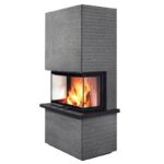 Olsberg Osorno TopStone Kaminofen Naturstein Gabbro nero ferrara linea-retta – Bild 2