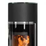 Oranier Arena Aqua 2.0 wasserführender Kaminofen Stahl Schwarz mit Abdeckplatte Glas – Bild 7