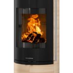Oranier Arkona W+ 2.0 Kaminofen Stahl Schwarz / Keramik Corretto – Bild 4