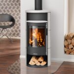 Oranier Polar Neo 4 Kaminofen Stahl Schwarz / Keramik Seidenweiß