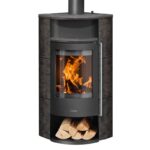 Oranier Polar Neo Eck Kaminofen Stahl Schwarz / Keramik Namib – Bild 2