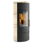 Oranier Polar W+ 2.0 Kaminofen Stahl Schwarz / Sandstein – Bild 2