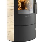 Oranier Polar W+ 2.0 Kaminofen Stahl Schwarz / Sandstein – Bild 4
