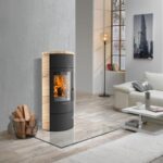 Oranier Polar W+ 2.0 Kaminofen Stahl Schwarz / Sandstein – Bild 5
