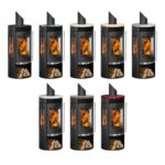 Oranier Rota TRE 2.0 Kaminofen Stahl Schwarz mit Glas-Abdeckplatte