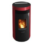 Oranier Sando 50 Pelletofen Bordeauxrot – Bild 2