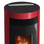 Oranier Sando 50 Pelletofen Bordeauxrot – Bild 3
